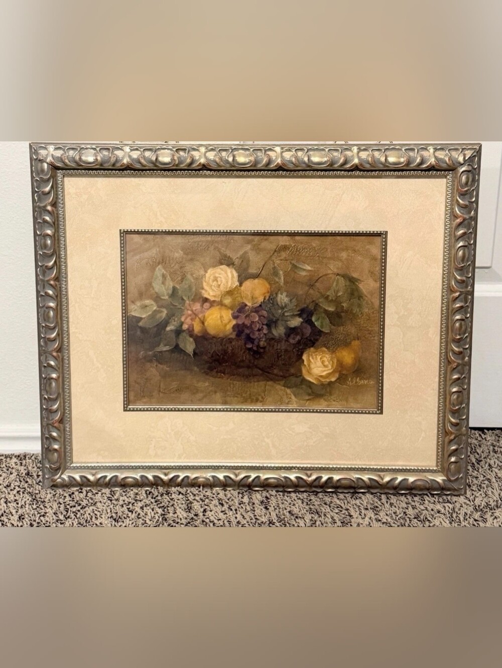 Albena Hristova Framed Floral Still Life Art Print Wall Decor Signed medium